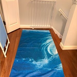 Blue Ocean Wave Surf Curtains